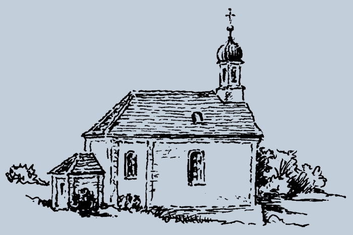St. Elisabeth - Federzeichnung von Albert Hpfl, Geltendorf