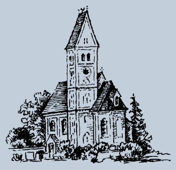 St. Nikolaus - Federzeichnung von Albert Höpfl, Geltendorf